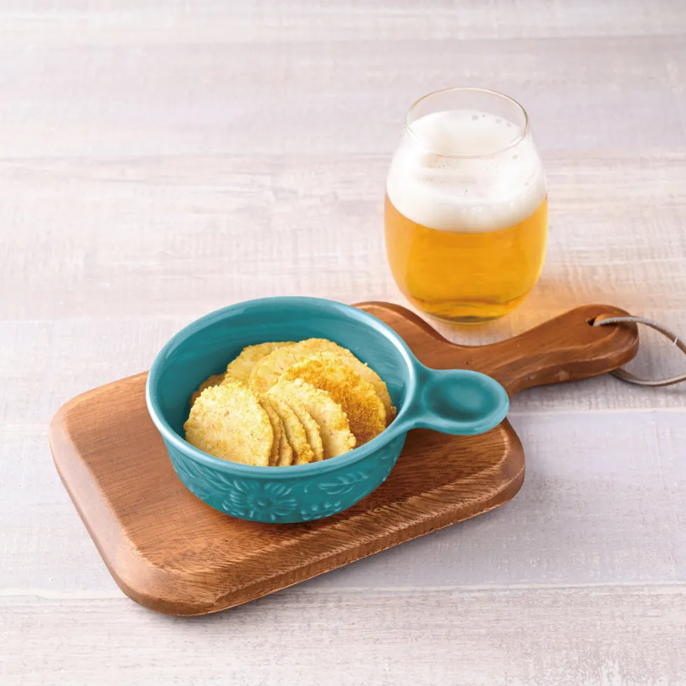 VivaEvi(ヴィヴァエビ)の商品画像。シーサイド・マサラは、ビールとの相性が良いえびが主原料のおせんべい。